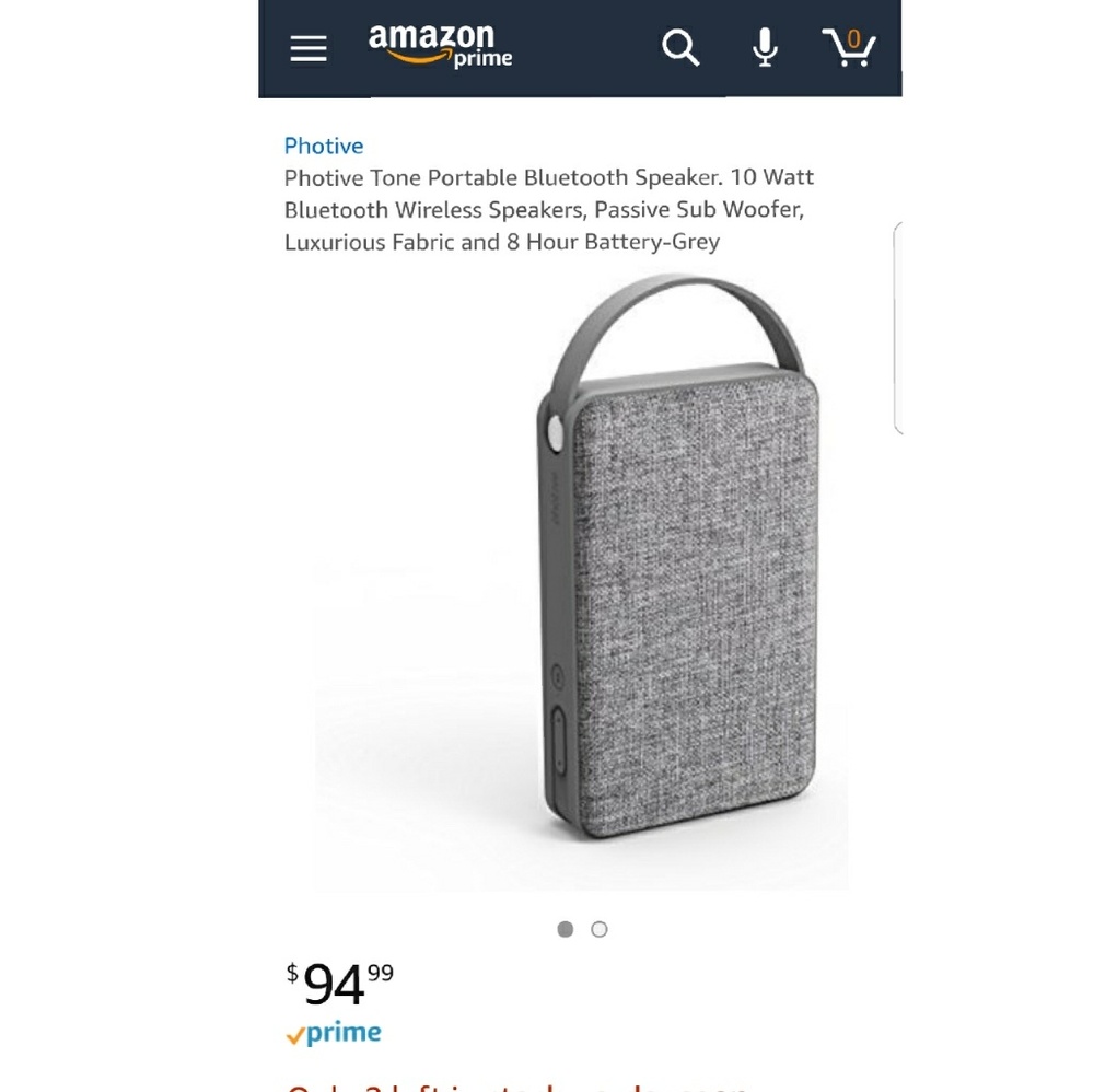 Portable wireless speaker